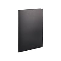 Lihit Lab File Clear Book A4 - 30 Hole 15 Pocket Document Holder, Red