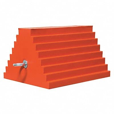 Wheel Chock,11" D,7" H,9" W,Orange