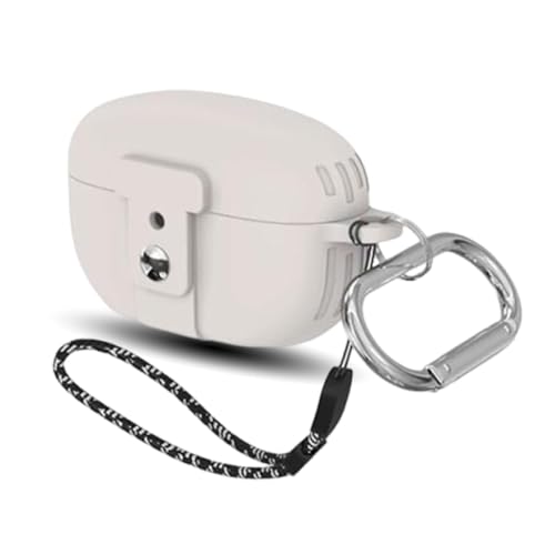 YIQIAINI �w�b�h�z���P�[�X �\�j�[ WF-1000XM5�p�̃P�[�X �J�o�[ ���b�N�@�\ ���C�����X �C���z���P�[�X WF-1000XM5�Ή� �V���R���f�� ��̌^ �ی�J�o�[ (�z���C�g)