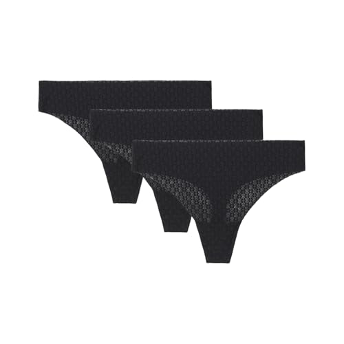 Image of Under Armour Women's 3-pack Pure Stretch No Show Thong Underwear, All-day Comfort & Ultra-soft Fit