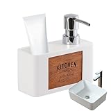 Seifenspender Für Die Küche - Nachfüllbare Pumpe Dekorative Flasche,Halteeinheit Für...