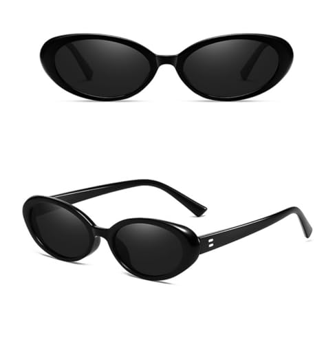 IKANOO Retro Oval Sunglasses for Women Men Vintage Small Oval Sunglasses 90s Style Shades2
