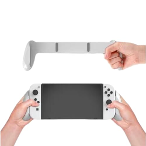 Nintendo Switch Joy-con用 グリップ ジョイコン 任天堂 スイッチ ニンテンドー対応 コントローラー 滑り止め 持ち手 ゲーム操作 Switch 有機EL 対応 ゲーム収納 スロット (ホワイト)