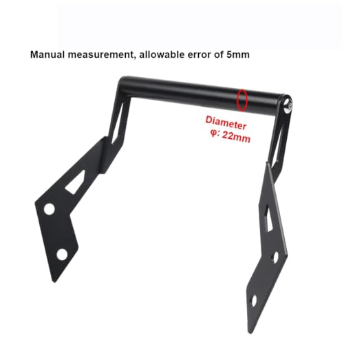 Soporte móvil Kawasaki Ninja 400 antivibración con ángulo ajustable 4