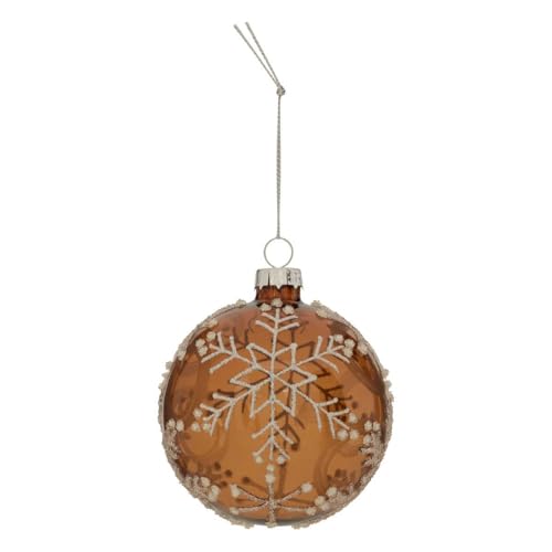 FEERIC LIGHTS & CHRISTMAS - Vidrio bdn 80mm escama Marron