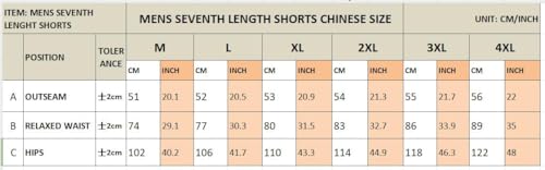 CWXKGL Short cargo masculino leve elástico Seventh com 6 bolsos com zíper à prova d'água para camin