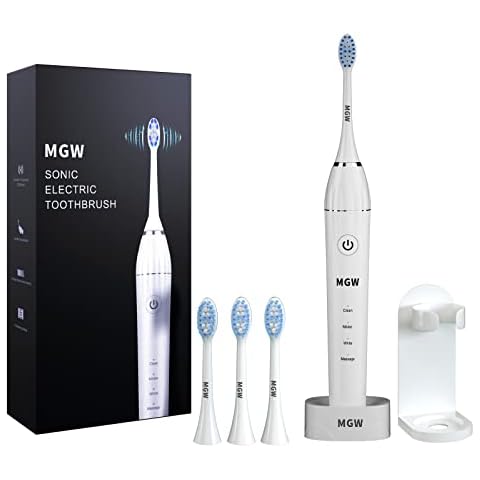 MGW Cepillo de dientes eléctrico Sonic con 4 modos y temporizador Cover