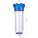 Geekpure 10-Inch Whole House Clear Filter Housing - 3/4
