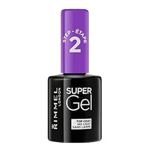 Rimmel London Super Gel Top Coat Nail Polish, 12ml