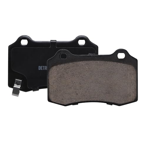 Image of Detroit Axle - Rear Brake Pads for 2010-2016 Hyundai Genesis Coupe, 2012-2016 Tesla Model S, 2011 2013 2014 2015 Ceramic Brake Pads Replacement
