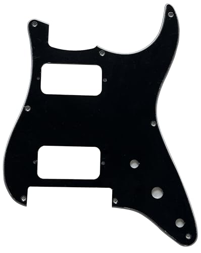 Piezas de guitarra para golpeador de guitarra Charvel SO CAL Style (3 capas, negro)