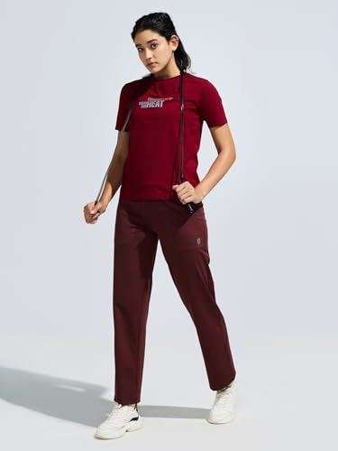 Image of DOMIN8 Women Functional Multi-Pocket Super Stretchable Wrinkle Resistant Track Pants with Elasticated Waistband & Drawstring | Sports Track Pant for Women|Moisture Wicking Lightweight Track Pant