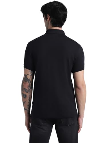 Jack&Jones Men's Slim Fit Black Polo - Image 5