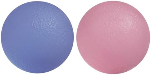 ResultSport Stress Balls for Adults Hand Exercise Therapeutic Gel Ball Set of 2 Firm/Soft - Arthritis relief, stroke rehabilitation, grip strength, wrist support. Stress Balls for Kids.