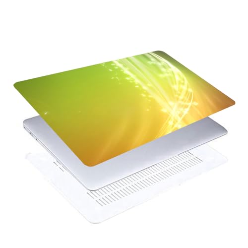 Carcasa rígida para MacBook Pro 15 A1990 A1707 con efecto cristal de luz fluyendo 4