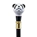 Black White Panda Walking Cane Fashion Decorative Walking Stick Gentleman Elegant Cosplay Cane Knob Crosier 93cm