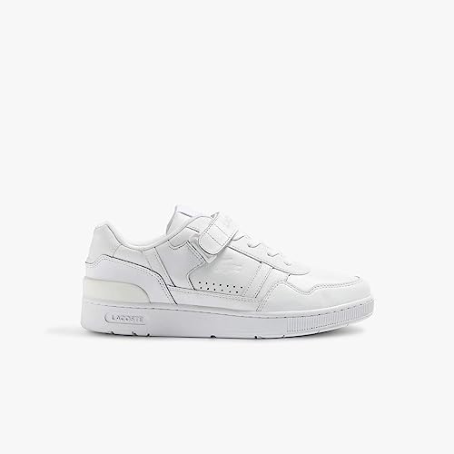 Lacoste Herren Low-Top Sneaker T-Clip VLC 223 1 SMA, Männer Halbschuhe,Freizeitschuhe,Turnschuhe,Laufschuhe,Klettschuhe,Weiss (21G),42 EU / 8 UK