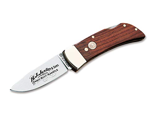 H.J. Justin & Sons Folding Pocket Gent's Knife Rosewood 111004JU