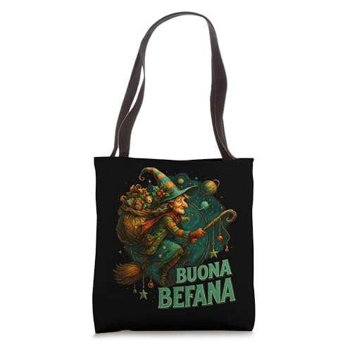 Buona Befana Witch Kids Boys Girls Italian Christmas Tote Bag