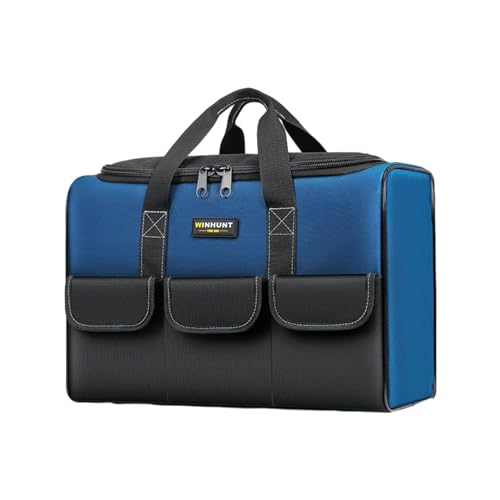 Borsa porta attrezzi, grande borsa per il trasporto di oggetti, borsa per elettricisti, borsa per strumenti in tessuto Oxford impermeabile, organizer resistente, borsa per attrezzi da lavoro per