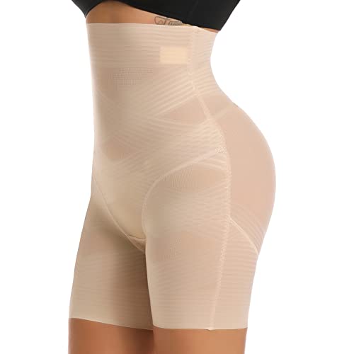 Slimbelle Shapewear Shorts For Women Tummy Control High Waisted Body Shaper Thigh Slimmer- Nude S #TOP15