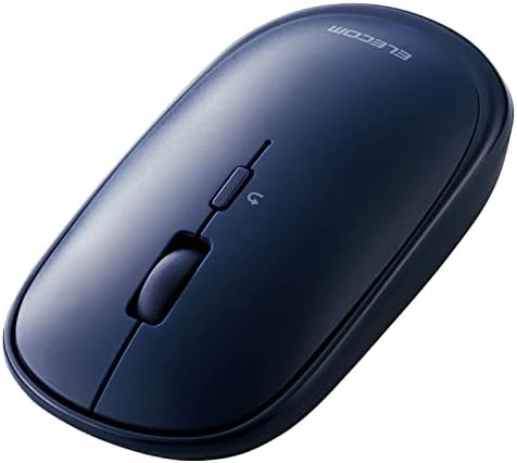 ELECOM Bluetooth Mouse, Silent, Quiet Click, Slim, 4 Button for iPad, Laptop, PC and Mac, Blue (M-TM10BBBU/EC)