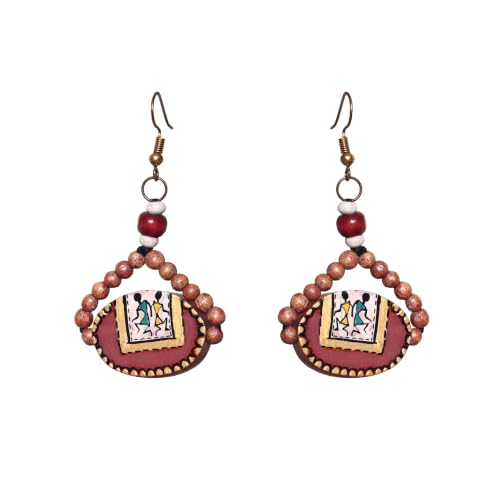 Image of Handcrafted Bohemian & Ethnic Earrings Collection for Women - Artistic, Nature-Inspired Statement Designs in Studs, Drops & Chandeliers