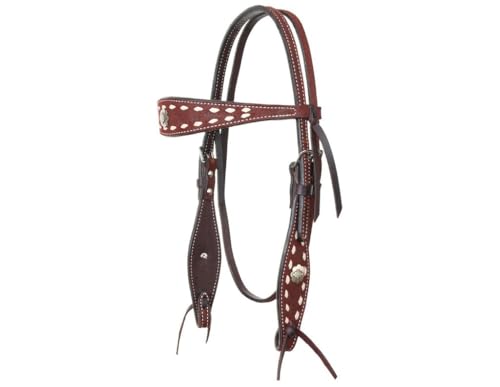 Circle Y Headstall Savannah Leather Browband Chestnut 1058-12-AT
