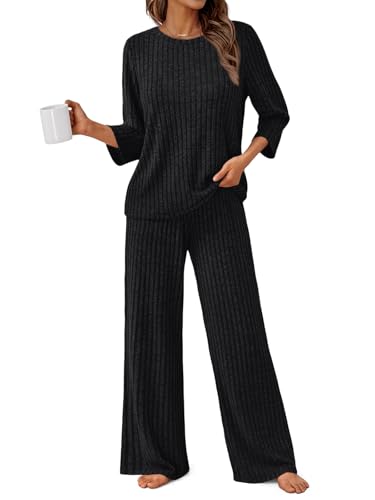 LILLUSORY Womens 2 Piece Lounge Sets Pajamas...