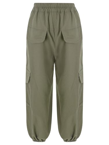 Aislor Kids Boys Girls Joggers Cargo Pants Casual Athletic Trousers School Joggers Sweatpants Bottoms with Pockets2