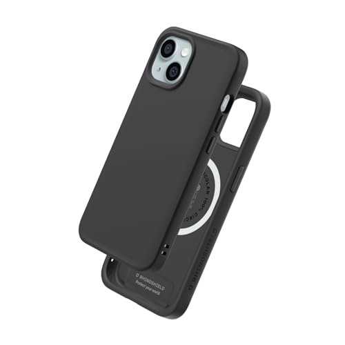 RhinoShield Coque Compatible avec MagSafe pour [iPhone 15] | SolidX - Coque renforcée avec Absorption des Chocs Design Fin Protection Contre Les Chutes de...