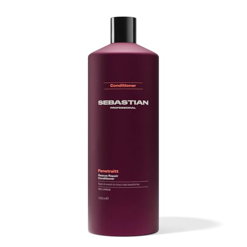 Sebastian Professional Penetraitt Rescue Repair Conditioner – Balsamo rinforzante e riparatore che rigenera i capelli stressati e danneggiati, lasciandoli setosi, 1L