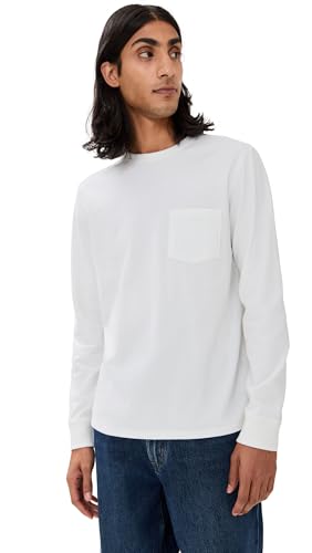 Vince Men's Sueded Jersey Pocket Crew Tee