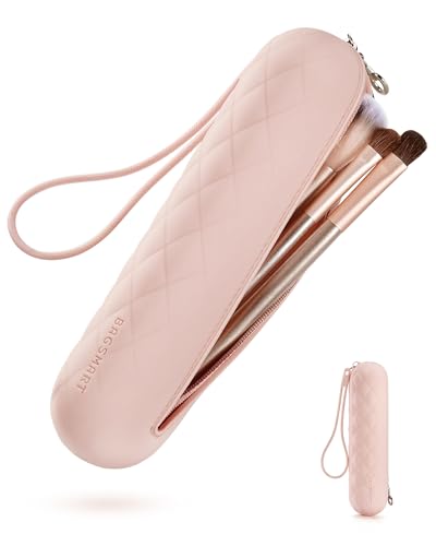 BAGSMART Makeup Brush Holder Bag - Pink