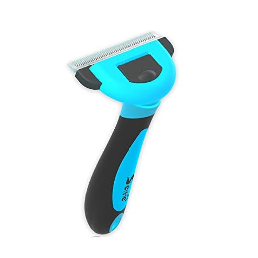 petgle Cat Brush &Cat Comb for Shedding,Pet Deshedding Brush for Cat and Small Dog Reduces Loose Undercoat By 95% Cat Grooming Brush and Deshedding Tools for Long Hair and Short Hair 2.5inch Blue