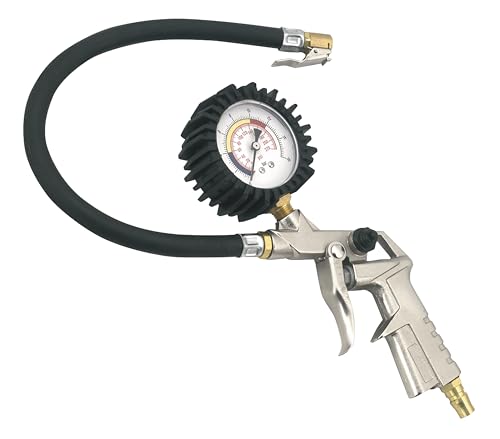 Gonfleur de pneu Sealey Sa924 avec manomètre et connecteur à clipser pour voiture