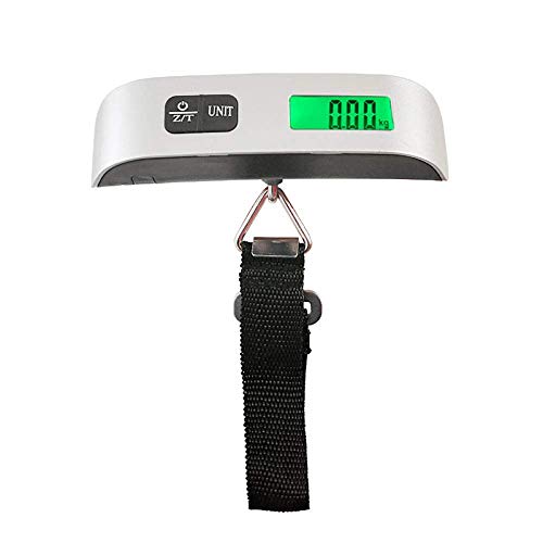 QAWSED Electronic Baggage Weighing 110Lb/50Kg LCD Luggage Scale Electronic Digital Portable Suitcase Travel Scale Weighs Baggage Bag Hanging Scales Balance Weight QAWSED Electronic Baggage Weighing 110Lb/50Kg LCD Luggage Scale Electronic Digital Portable Suitcase Travel Scale Weighs Baggage Bag Hanging Scales Balance Weight