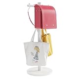 ランドセルスタンド 子供用 ランドセル収納 省スペース 大理石ベースで安定感 通学用品すっきり収納 小物整理 幅28×奥行28×高さ89cm 組立簡単 玄関・子供部屋に