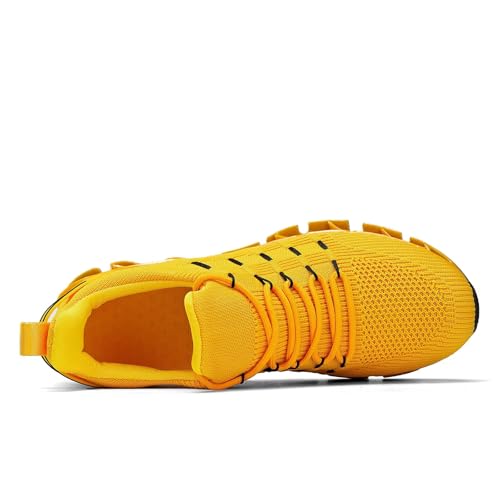 Image of Mens Running Shoes Mesh Breathable Trail Runners Fashion Sport Blade Walking Tennis Sneakers