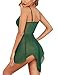 Avidlove Women Lingerie Lace Babydoll Sexy Sleepwear Strap Chemise V Neck Nightwear(Dark Green,M)