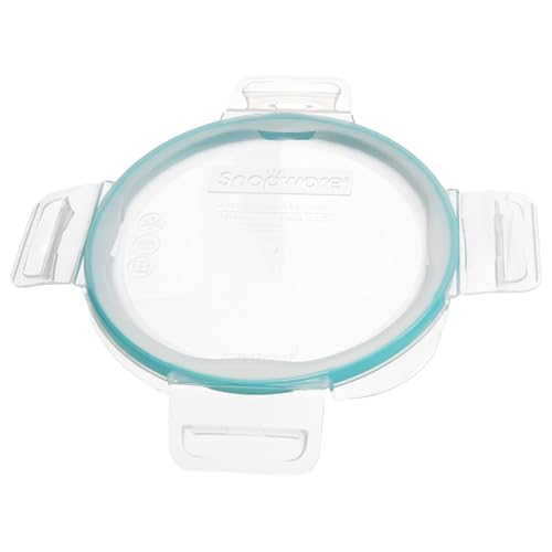 Snapware 4-Cup Clear Total Solutions BPA-Free Plastic Food Storage Lid with Teal Gasket - Made in USA