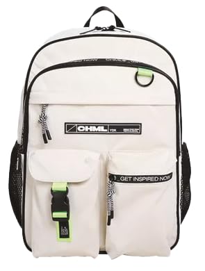 CHIMOLA Unisex Çocuk Sırt Çantası, Krem, M