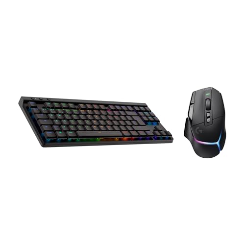 Teclado para gaming inalámbrico QWERTY ESP G515 y Ratón G502 X PLUS