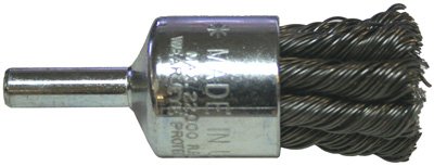 Silver Seal Knotted Wire End Brush for Cast Iron (3/4