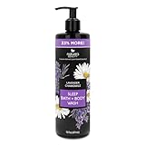 Nature's Beauty Lavender Chamomile Sleep Body Wash - Gentle Cleanser for All Skin Types - 16 Fl Oz