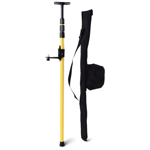 Mât télescopique de nivellement 2,8m pour laser rotatif avec sac de transport