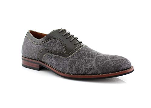 Image of Ferro Aldo Men's Classic Cap Toe Oxford Dress Shoe Collection | Perfect for Formal, Business, and Wedding Attire