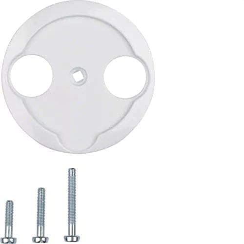 Preisvergleich Produktbild Hager Nostalgia Zentralplatte für tv-r-sat weiß Polar