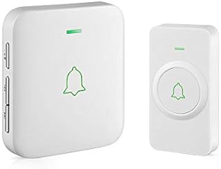 Wireless Doorbell, AVANTEK Mini Waterproof Door Bell Chime Operating at 1000 Feet, CW-11 Doorbell with 52 Melodies, 5 Volume Levels & LED Flash