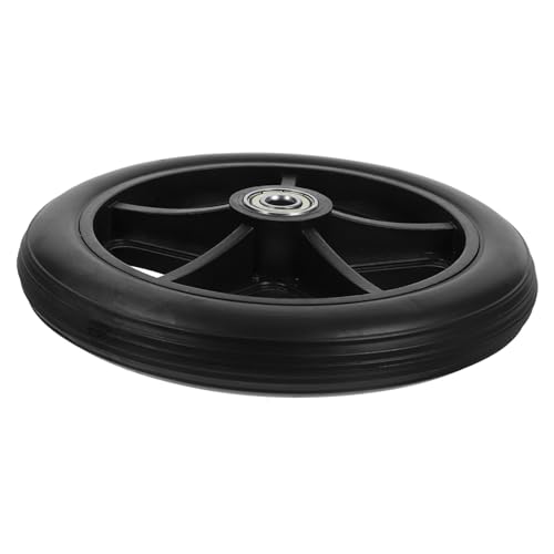 Gogogmee 6 Inch Wheelchair Wheel Replacement Rubber Small Wheel for Wheelchair Universal Front Fork Wheel Assembly